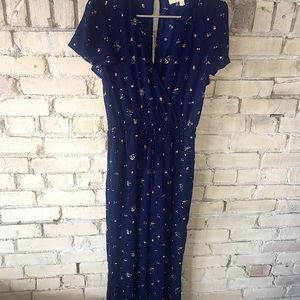 NAV BLUE FLORAL JUMPER
